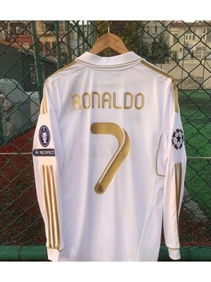 Fair City Real Madridd 2011/12 Sezonu Cristiano Ronaldo Nostalji Forması (White)