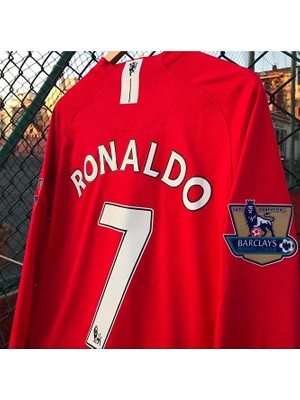 Fair City Manchesterr/unitedd 2008 Moskova Şampiyonlar Ligi Finali Cristiano Ronaldo Forması (Red)