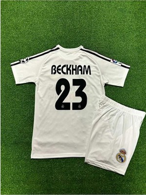 Fair City Real Madridd 2004/05 Sezonu Davidd B.e.c.k.h.a.m Nostalji Çocuk Forması (White)
