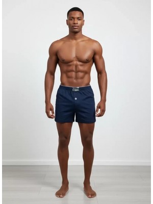 Hace Bazaar Huma One Erkek Havlu Bel Düz Boxer Battal Boy 3xl Lacivert Renk