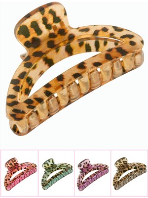 Mercora Tech Leopar Desenli Oval Mandal Toka 8 cm