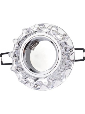 Mercora Tech 1 Adet Cata Ct 6595 Karanfil LED Efektli Dekoratif Cam Spot Kasası GU10 Duy 3200K Gün Işığı