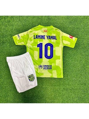 Fair City F.c Barcelona 2026 Lamine Yamal Özel Konsept Çocuk Forması (Green)