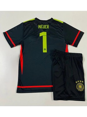 Fair City Almanya Euro 2024 Manuel Neuer Kaleci Çocuk Forması 2'li Set