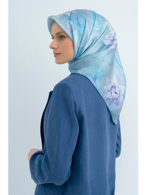 Armine Ipek Eşarp 2026 Yaz - 9505-02 Mavi Twill