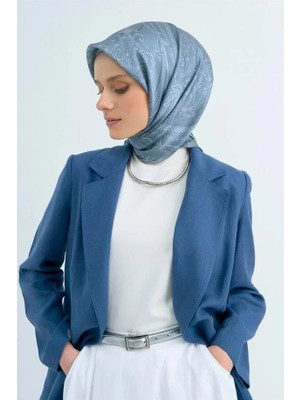İpekevi Armine Ipek Eşarp 2026 Yaz - 9537-03 Açık Mavi Sura