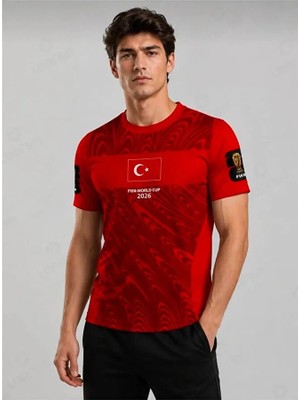 Fair City Türkiye Fifa 2026 Dünya Kupası Isimsiz Yetişkin Forması (Red)