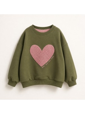 Ozzy Kids Kız Çocuk Önü ve Arkası Nakışlı Sweatshirt