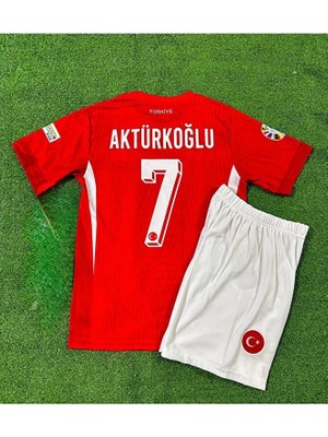 Fair City Türkiye Euro 2024 Kerem Aktürkoğlu Çocuk Forması (Red)