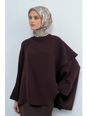 İpekevi Armine Ipek Eşarp 2026 Yaz - 9539-85 Taş Twill