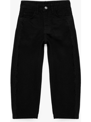 Koton Barrel Jean Pantolon Cep Detaylı Bol Kesim Pamuklu
