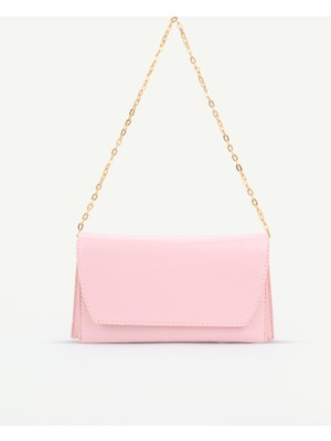 Beshora Pembe Matias Zincir Askılı Kadın El ve Omuz Çantası – Şık Portföy Clutch