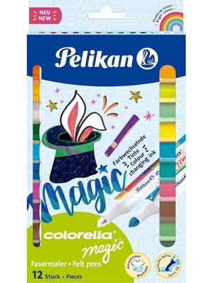 Renas Store Pelikan Colorella Magic 411 Keçeli Kalem, 12LI Kutu