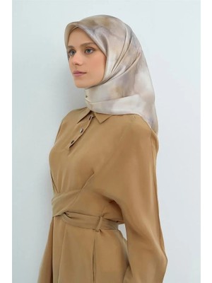 Vakko Armine Ipek Eşarp 2026 Yaz - 9501-84 Taş Twill