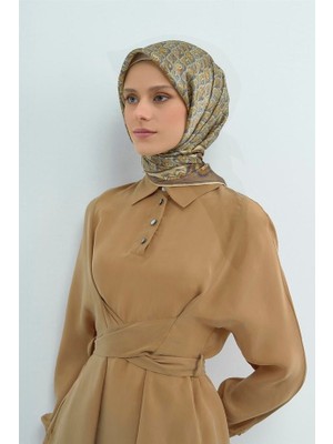 Vakko Armine Ipek Eşarp 2026 Yaz - 9518-35 Kum Beji Twill