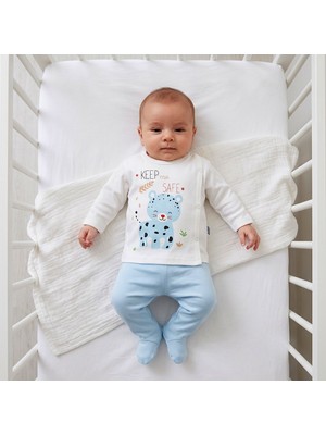Yenidoğan Patikli Elbebek Baby %100 Pamuklu Takım