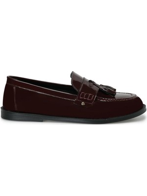 Butigo 25K-2020 Bordo Kadın Loafer