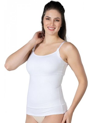 Hace Bazaar Marsilyan- Beyaz Mı Emay 1402 Modal Cotton Emzirme Atlet Korse