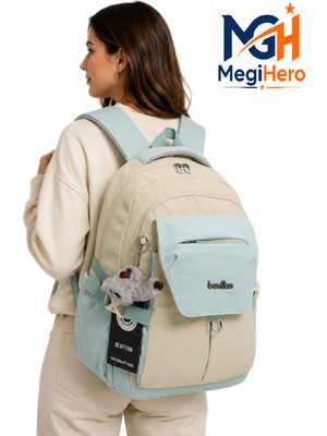 MegiHero Günlük Sırt Çantası Unisex Çok Bölmeli Okul Çantası 2601