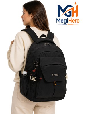 MegiHero Günlük Sırt Çantası Unisex Çok Bölmeli Okul Çantası 2601