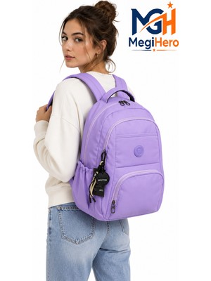 Megihero Çok Bölmeli Unisex Sırt Çantası Suya Dayanıklı Güblik Okul Çantası 2000