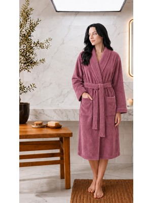 Luna Sacra Bornoz %100 Bambu Unisex Şal Yaka Yumuşak Yetişkin