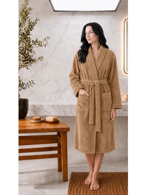 Luna Sacra Bornoz %100 Bambu Unisex Şal Yaka Yumuşak Yetişkin