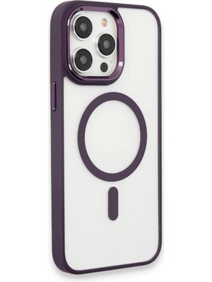 Magicool Iphone 15 Pro Max Kılıf Room Magneticsafe Silikon - Derin Mor
