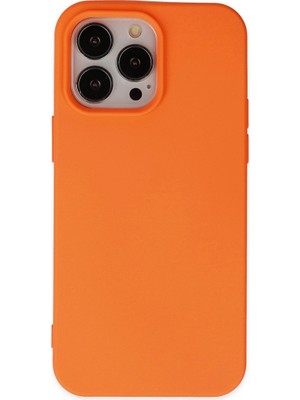 Magicool Iphone 15 Pro Kılıf Nano Içi Kadife Silikon - Turuncu