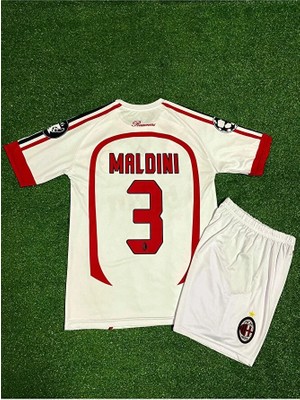 Breathless A.c Milan 2007 Maldini Çocuk Forması (Beyaz)