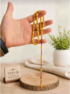 Gündüz Ticaret Sıkma Kehribar Usta Imzalı Tesbih 5/10 Ölçülerinde Erkek Hediyelik