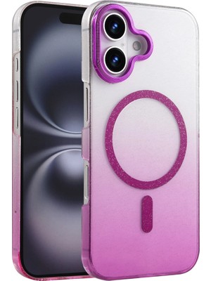 Magicool Iphone 16 Glossy Magsafe Kapak - Mor