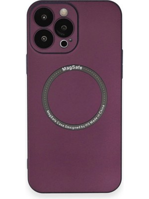 Magicool Iphone 14 Pro Kılıf Jack Magneticsafe Lens Silikon - Mürdüm