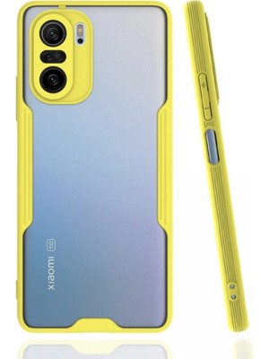Magicool Xiaomi Poco F3 Kılıf Platin Silikon - Sarı