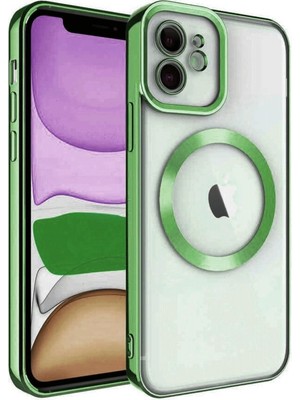 Magicool Iphone 12 Kılıf Kross Magneticsafe Kapak - Koyu Yeşil