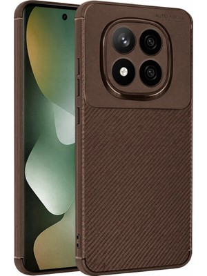 Magicool Xiaomi Redmi Note 15 Pro 5g Auto Focus Karbon Kapak - Kahverengi