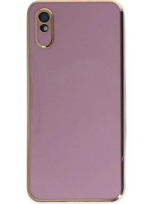 Magicool Newface Xiaomi Redmi 9A Kılıf Volet Silikon - Mor