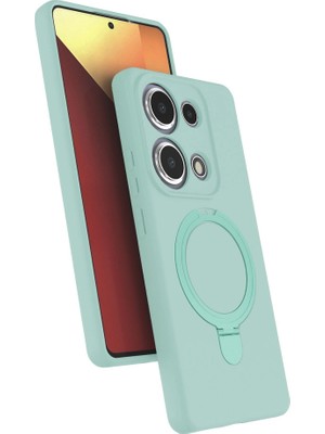 Magicool Xiaomi Redmi Note 13 Pro 4g Regal Magsafe Standlı Kapak - Su Yeşili