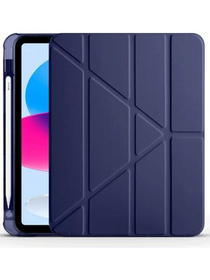 Magicool Ipad 2022 10.9 (10.nesil) Kılıf Kalemlikli Mars Tablet Kılıfı - Lacivert