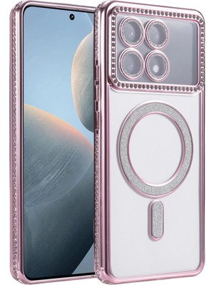 Magicool Xiaomi Poco X6 Pro Joke Simli Magneticsafe Kılıf - Pembe