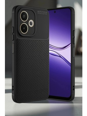 Magicool Oppo A5 Pro 4g Kılıf Auto Focus Karbon Kapak - Lacivert