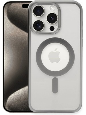 Magicool Iphone 15 Pro Kılıf Erozi Magsafe Kapak - Gümüş