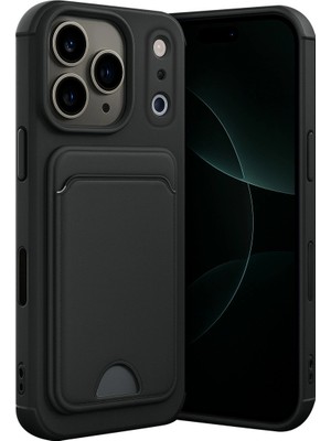 Magicool Iphone 17 Pro Kelvin Kartvizitli Silikon - Siyah