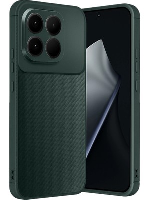 Magicool Xiaomi Mi 15T Auto Focus Karbon Kapak - Koyu Yeşil