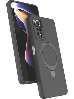 Magicool Xiaomi Redmi Note 12 Pro 4g Regal Magsafe Standlı Kapak - Titan Gri