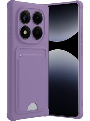 Magicool Xiaomi Redmi Note 14 Pro Plus Kelvin Kartvizitli Silikon - Lila