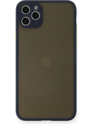 Magicool Newface Apple Iphone 11 Pro Max Kılıf Montreal Silikon Kapak - Lacivert