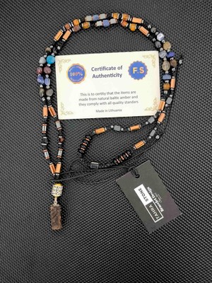 Tahrastone Damla Kehribar-Zamak-Lapis Lazuli-Lal Garnet-Sodalit-Obsidyen-Kaplangözü-Sitrin-Apatit Doğaltaş Kolye Takı Aksesuar Erkek Kolye