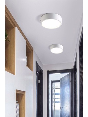 Empressco LED Tavan Wc Kiler Ofis Lambası 18 W Armatür Sıva Üstü 6500 K Beyaz Işık 220 V ( Tak Çalıştır )
