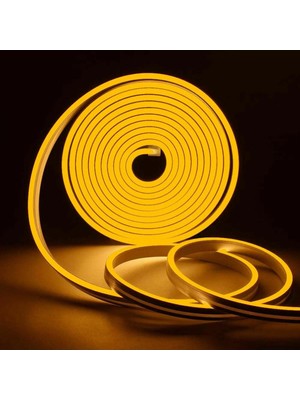 Cata Esnek Neon Hortum LED - Amber Işık - 12 V - Dış Mekan - 50 Metre - CT-4455A